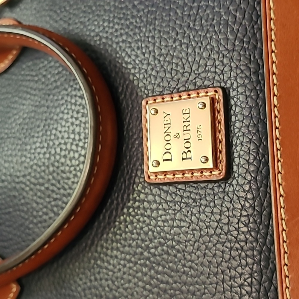 Navy Dooney & Bourke Dome Satchel - Picture 10 of 13
